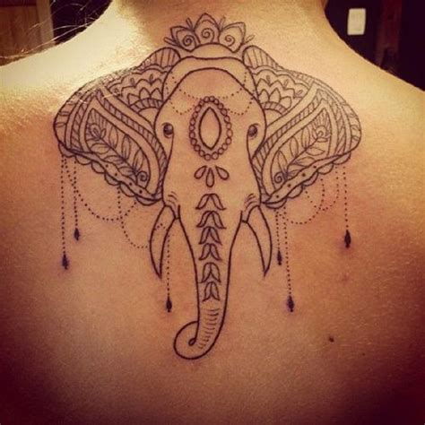 tribal elephant tattoo